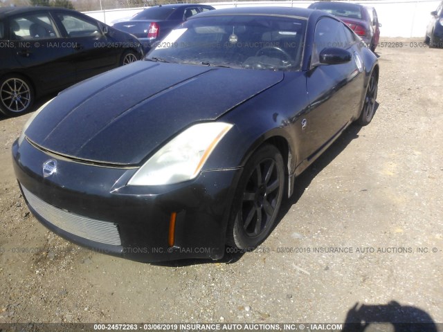 JN1AZ34D14M100277 - 2004 NISSAN 350Z COUPE BLACK photo 2