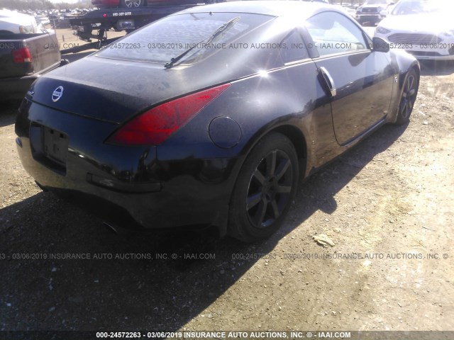 JN1AZ34D14M100277 - 2004 NISSAN 350Z COUPE BLACK photo 4