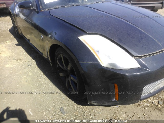 JN1AZ34D14M100277 - 2004 NISSAN 350Z COUPE BLACK photo 6