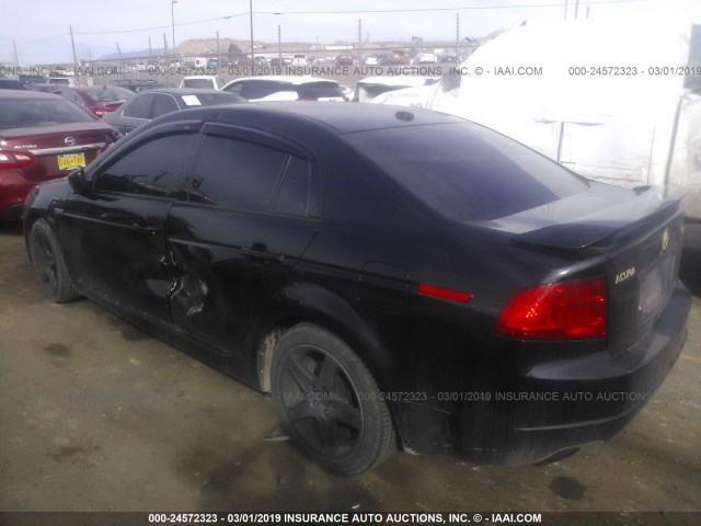 19UUA66246A000582 - 2006 ACURA 3.2TL BLACK photo 3