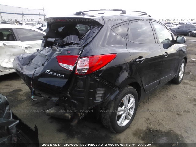 KM8JU3AC4DU659096 - 2013 HYUNDAI TUCSON GLS/LIMITED BLACK photo 4