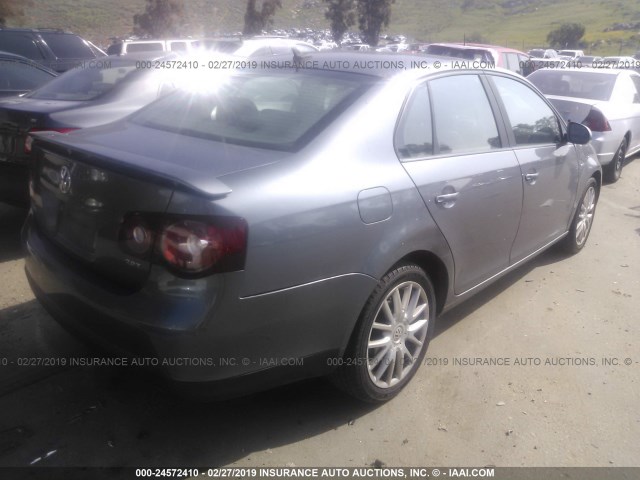 3VWRA71K08M184682 - 2008 VOLKSWAGEN JETTA WOLFSBURG GRAY photo 4