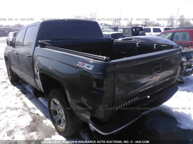 3GCUKREC1EG174228 - 2014 CHEVROLET SILVERADO K1500 LT GRAY photo 3