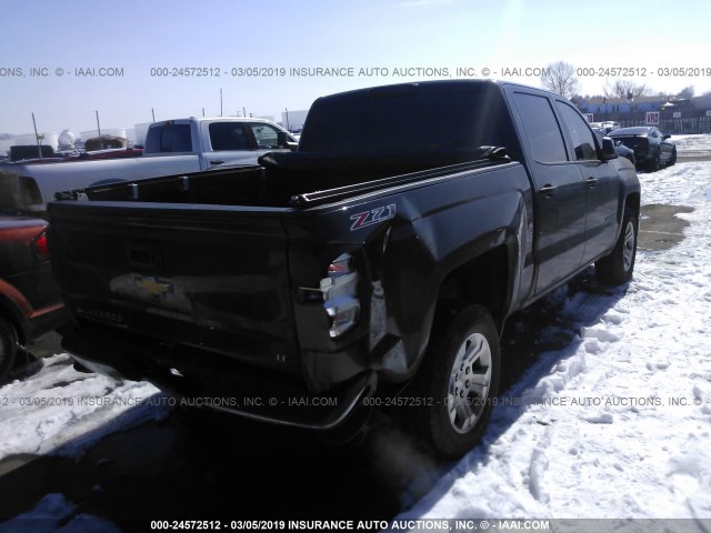 3GCUKREC1EG174228 - 2014 CHEVROLET SILVERADO K1500 LT GRAY photo 4