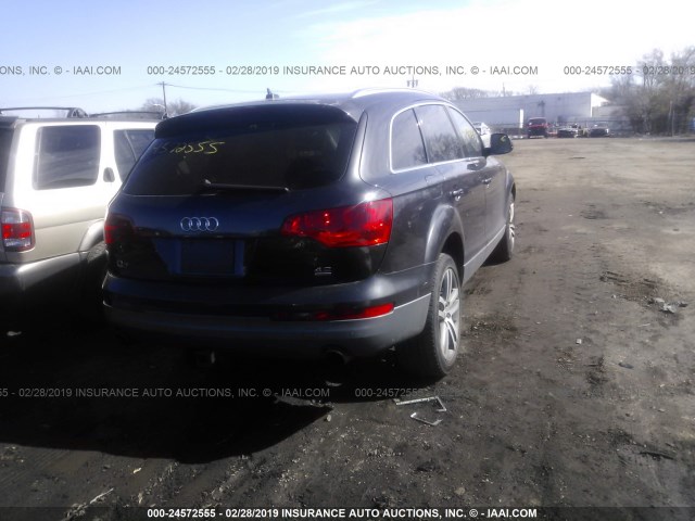 WA1AV74L07D005862 - 2007 AUDI Q7 4.2 QUATTRO GRAY photo 4