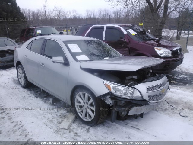 1G11H5SA5DF284656 - 2013 CHEVROLET MALIBU LTZ SILVER photo 1