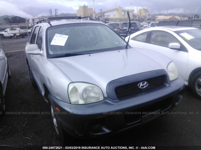 KM8SB12B14U643992 - 2004 HYUNDAI SANTA FE GL SILVER photo 1