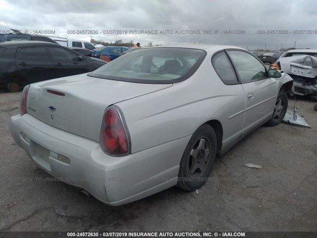 2G1WW12E349182336 - 2004 CHEVROLET MONTE CARLO LS 白色 照片 4