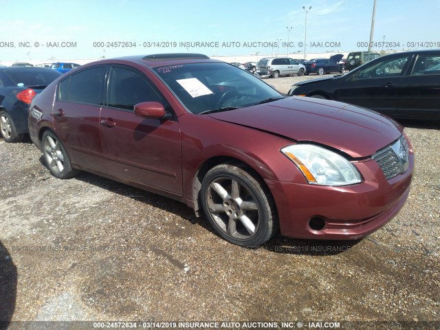 1N4BA41E94C826539 - 2004 NISSAN MAXIMA SE/SL MAROON photo 1