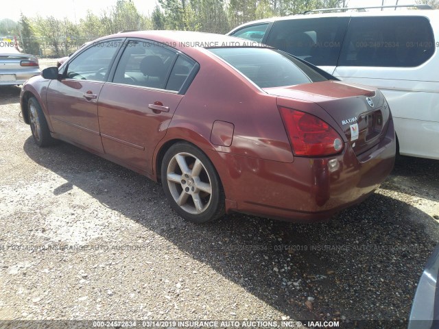 1N4BA41E94C826539 - 2004 NISSAN MAXIMA SE/SL MAROON photo 3