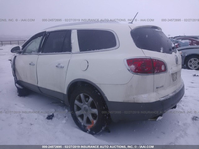 5GALVCED1AJ135660 - 2010 BUICK ENCLAVE CXL WHITE photo 3