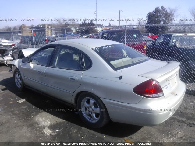 1FAFP55294A211541 - 2004 FORD TAURUS SES BEIGE photo 3