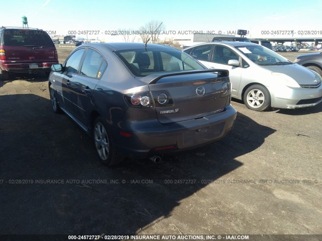 JM1BK323X71714766 - 2007 MAZDA 3 S SILVER photo 3