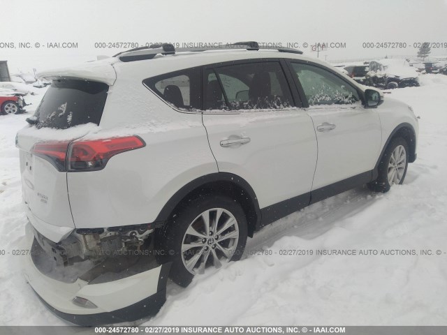 2T3DFREV2HW594249 - 2017 TOYOTA RAV4 LIMITED/SE/PLATINUM WHITE photo 4