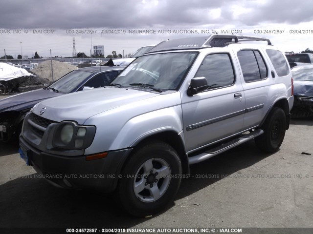 5N1ED28T44C647831 - 2004 NISSAN XTERRA XE/SE SILVER photo 2