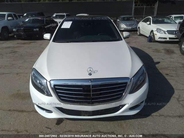 WDDUG8CB8FA107590 - 2015 MERCEDES-BENZ S 550 WHITE photo 6