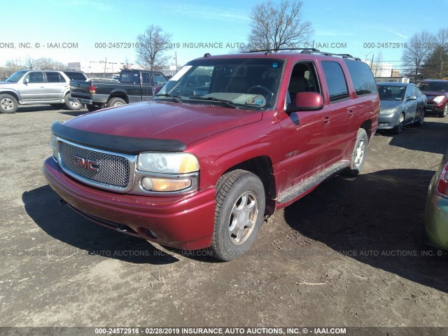 1GKFK66U54J128501 - 2004 GMC YUKON XL DENALI RED photo 2