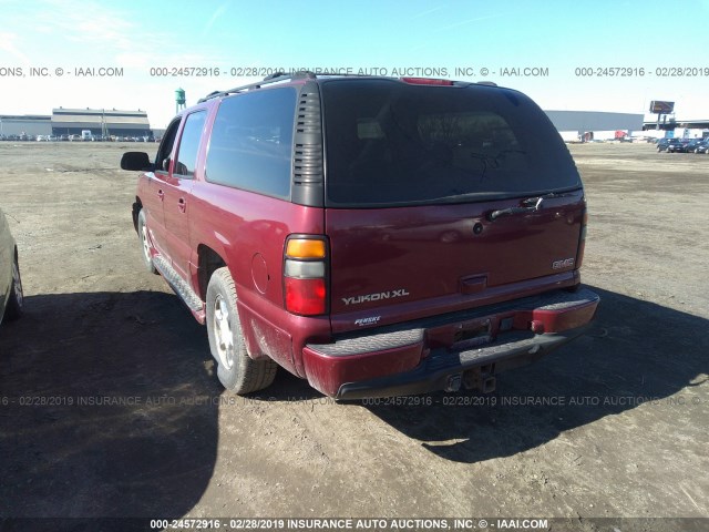 1GKFK66U54J128501 - 2004 GMC YUKON XL DENALI RED photo 3