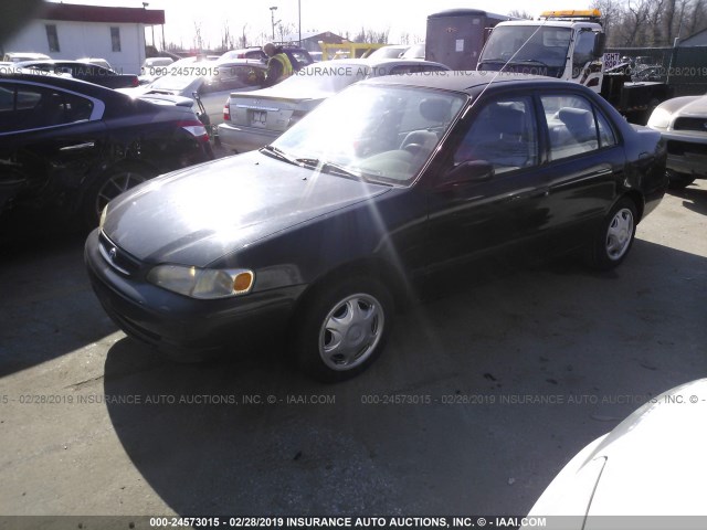 2T1BR12EXXC241819 - 1999 TOYOTA COROLLA VE/CE/LE BLACK photo 2