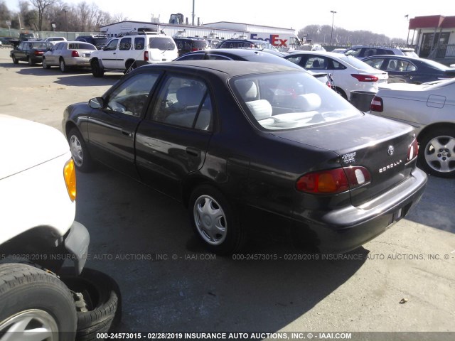 2T1BR12EXXC241819 - 1999 TOYOTA COROLLA VE/CE/LE BLACK photo 3