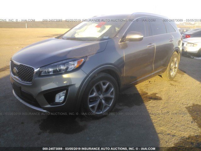 5XYPK4A53HG253247 - 2017 KIA SORENTO SX/SX LIMITED TAN photo 2