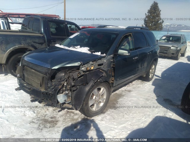 1GKEV23DX9J169231 - 2009 GMC ACADIA SLT-1 TEAL photo 2