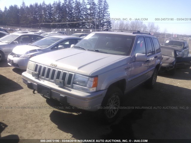 1J4GZ78Y7SC615020 - 1995 JEEP GRAND CHEROKEE LIMITED/ORVIS SILVER photo 2