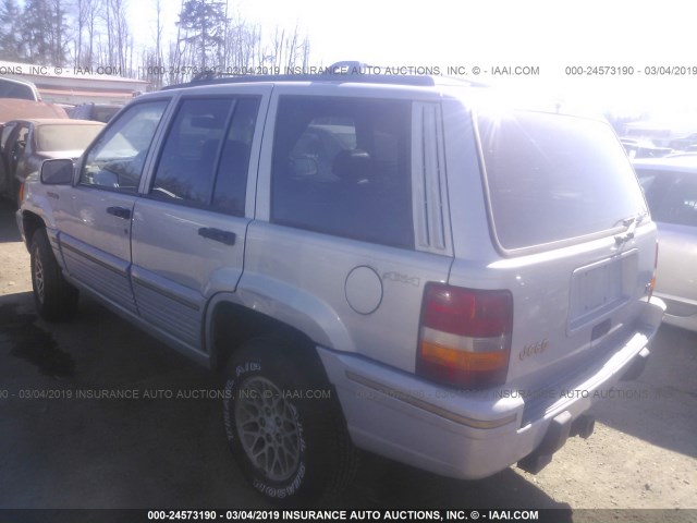 1J4GZ78Y7SC615020 - 1995 JEEP GRAND CHEROKEE LIMITED/ORVIS SILVER photo 3