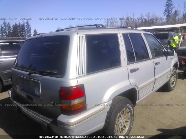 1J4GZ78Y7SC615020 - 1995 JEEP GRAND CHEROKEE LIMITED/ORVIS SILVER photo 4