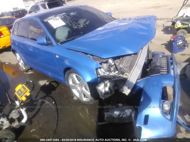 WAUHF78P48A028320 - 2008 AUDI A3 2.0 BLUE photo 1