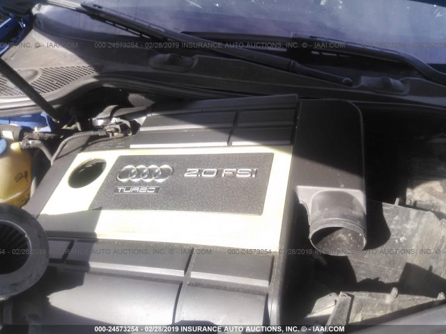 WAUHF78P48A028320 - 2008 AUDI A3 2.0 BLUE photo 10