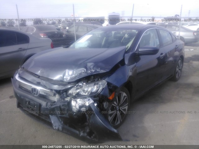 2HGFC1F79HH642642 - 2017 HONDA CIVIC EXL GRAY photo 2