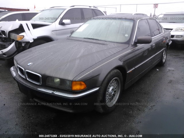 WBAGF6325SDH03635 - 1995 BMW 740 I AUTOMATIC BROWN photo 2