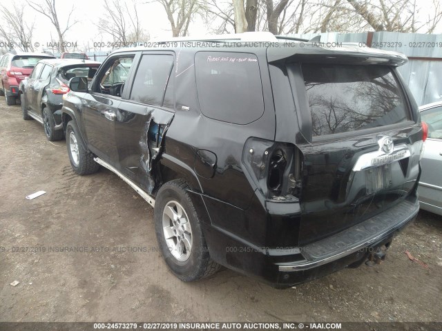 JTEBU5JR1A5031183 - 2010 TOYOTA 4RUNNER SR5/LIMITED/TRAIL BLACK photo 3