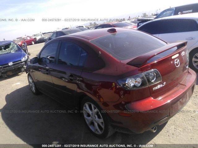 JM1BK324181130797 - 2008 MAZDA 3 S MAROON photo 3