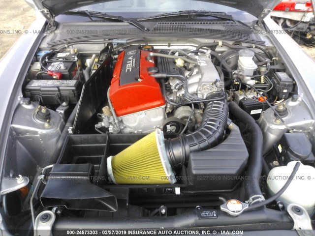 JHMAP11401T002501 - 2001 HONDA S2000 GRAY photo 10