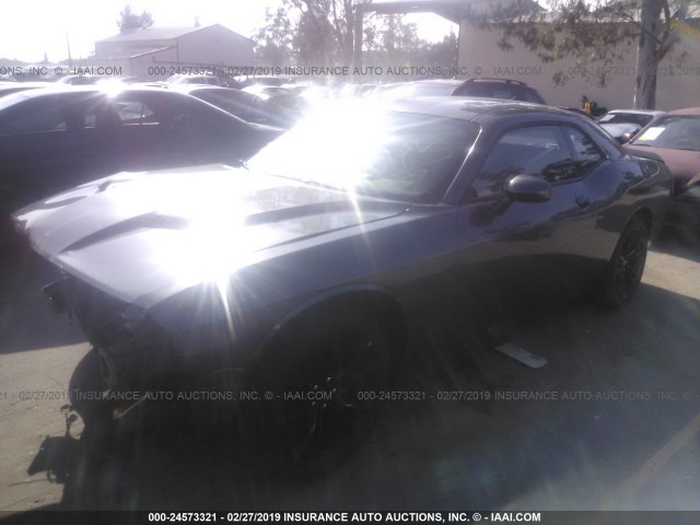 2C3CDZAG2HH633547 - 2017 DODGE CHALLENGER SXT GRAY photo 2