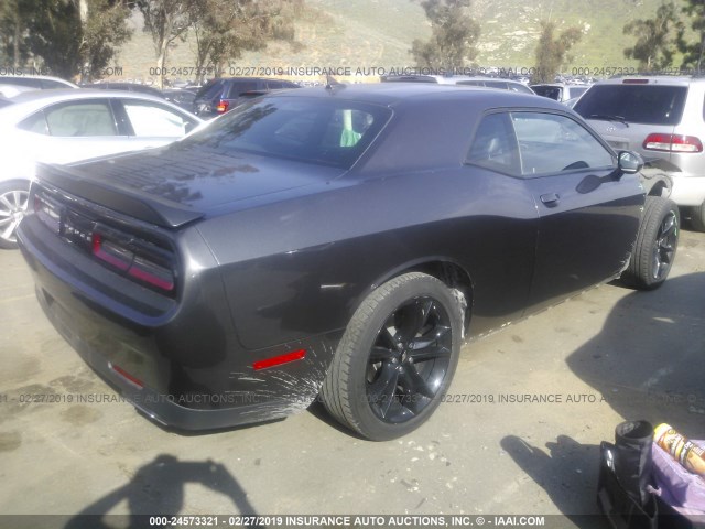 2C3CDZAG2HH633547 - 2017 DODGE CHALLENGER SXT GRAY photo 4