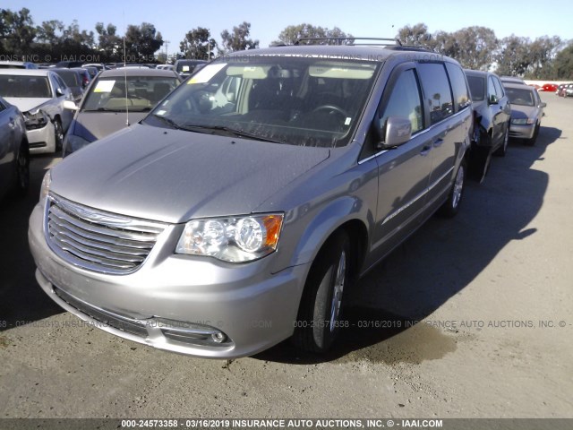 2C4RC1BG8GR298571 - 2016 CHRYSLER TOWN & COUNTRY TOURING SILVER photo 2