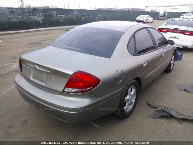 1FAFP55U84G127354 - 2004 FORD TAURUS SES TAN photo 4