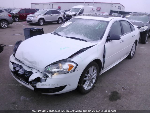 2G1WC5E31E1144050 - 2014 CHEVROLET IMPALA LIMITED LTZ WHITE photo 2