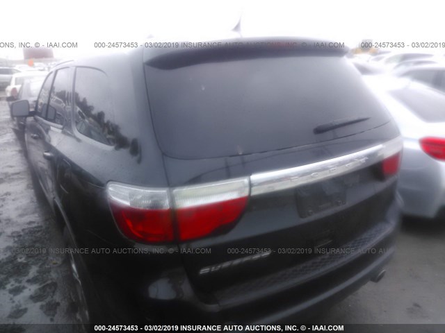 1C4RDHAG9CC237952 - 2012 DODGE DURANGO SXT BLACK photo 3