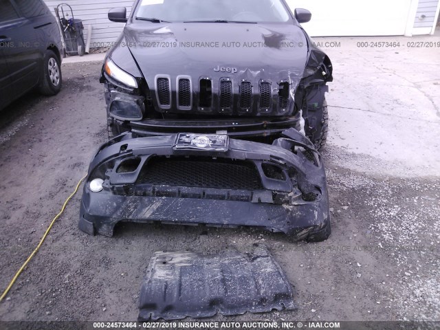 1C4PJMBS2FW527240 - 2015 JEEP CHEROKEE TRAILHAWK BLACK photo 6