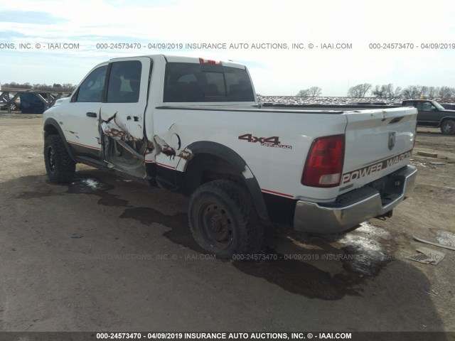 3D7TT2CT8AG146154 - 2010 DODGE RAM 2500 WHITE photo 3