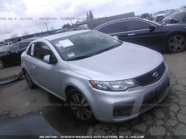 KNAFU6A27D5708558 - 2013 KIA FORTE EX SILVER photo 1