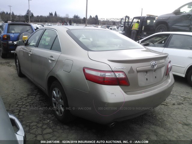 JTNBK46K683036199 - 2008 TOYOTA CAMRY LE/XLE/SE GOLD photo 3