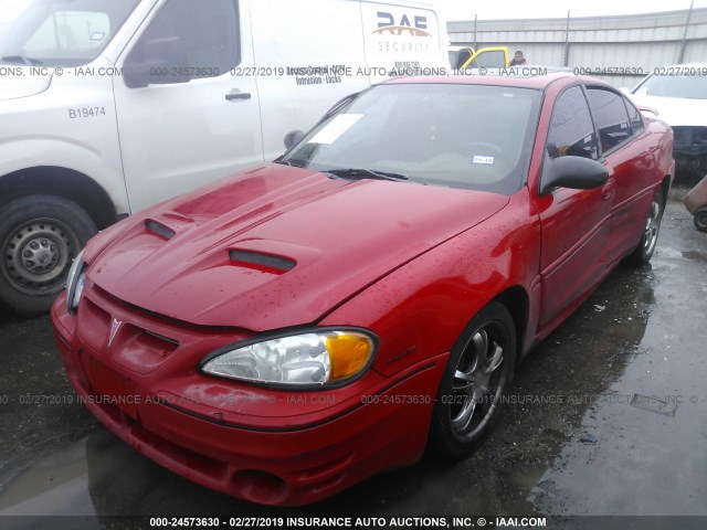 1G2NW52E44C181073 - 2004 PONTIAC GRAND AM GT RED photo 2