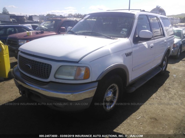 1FMRU17W42LA39005 - 2002 FORD EXPEDITION EDDIE BAUER WHITE photo 2