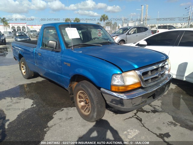 1FTYR10C6XTA03437 - 1999 FORD RANGER BLUE photo 1