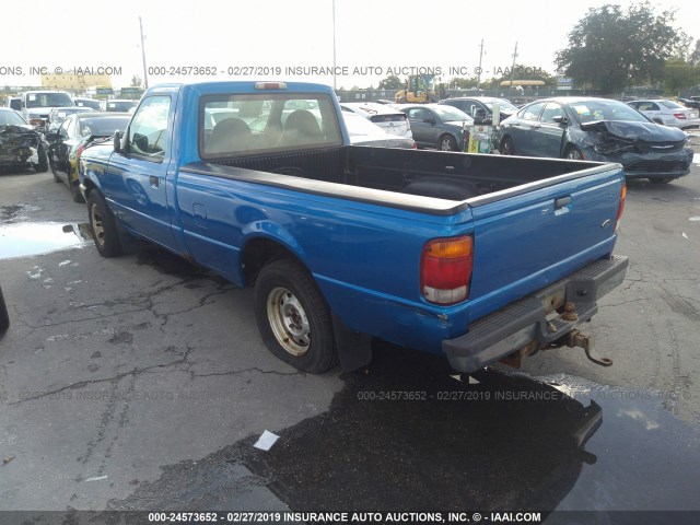 1FTYR10C6XTA03437 - 1999 FORD RANGER BLUE photo 3